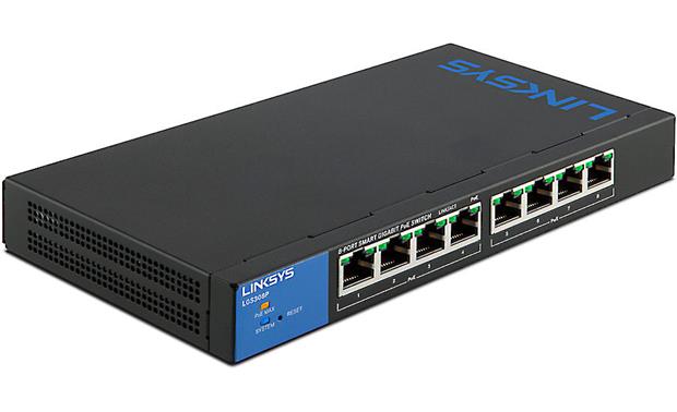 Linksys - LGS308P - 8-Port Business Smart Gigabit PoE+ Switch