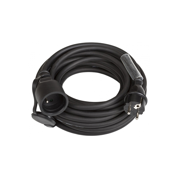 Powercable / Stroomkabel - Zwart - 10M