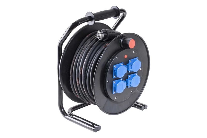 Powerreel / Stroomhaspel - Zwart - 3X2.5 â€“ 40 M